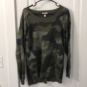 Camo sweater